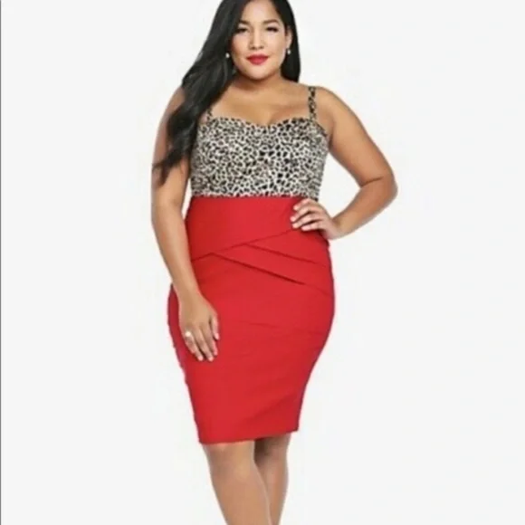 plus size red leopard print dress Maweii Plus Size Women's Leopard Print Shawl Design Sexy Dress Fall